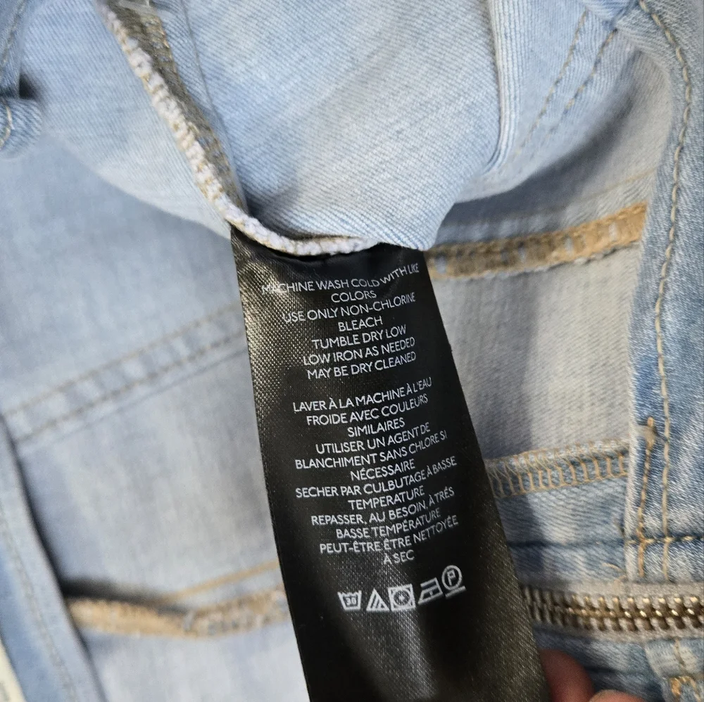 Free People Layla Zip Denim Mini Skirt NWT size 12 - Picture 7 of 10